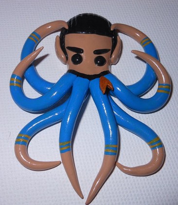 Star Trek Spock Spocktopus brooch by xDonnaxThexDeadx