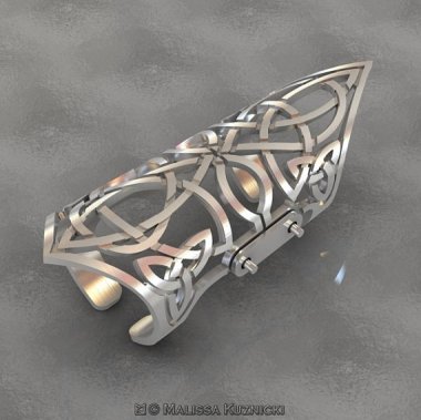 Hinged Celtic ring ObsessoriesStudios