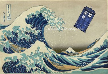Doctor Who Tardis painting mashup by ParodiesLost