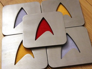 Star Trek coasters by ApocalypseFab
