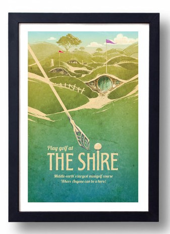 Shire travel poster by TheGreenDragonInn