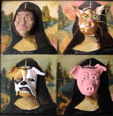 Mona Lisa mixed media 