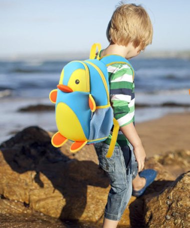 I'm fairly certain if the child carrying this is any older than 4, he will have his ass kicked, but look how cute! By CreativeWorkstation