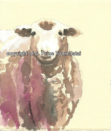 Is your child too confident? Hanging this judgy sheep over his bed should knock him down a peg or two! By GwensArt