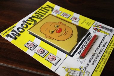 Look, it's Wooly Willy! I had one of these as a kid. Of course, these days, it would be marketed as "Insta-Hipster." Sold by CashmereJellyBean 