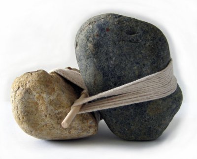 This $30K collection of rocks, twine, and a dowel is entitled 