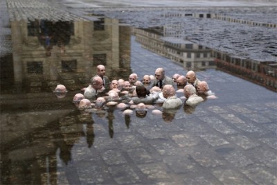 "Follow the Leader" ©Isaac Cordal