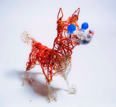 I could be convinced to buy one of these things if I got to see the original pet photo first. Weirdly compelling custom pet portrait by the deranged-yet-talented WireArtInc