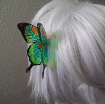 Stained Glass Hairclip sold by AutumnFoxCreations