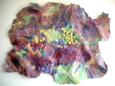 "Hippy Mixed Media Collage Art"