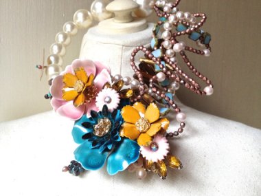 Materials: the bargain bin at the local vintage store, hot glue, profound misunderstanding of human anatomy. Statement: I skipped my Ritalin today