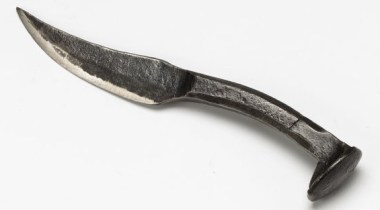 Bridesmaids gifts are generally weak and my friends aren't, so I'd be way more inclined to give my girls this fierce hand-forged knife made from a railroad tie! From NorthernCrescentIron