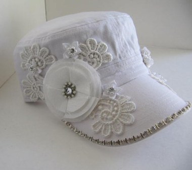 And while we're on hats, get a load of this disaster. By GoldenDreamFinds