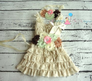 At least there's a flower girl dress to go with it. By HappyBOWtique