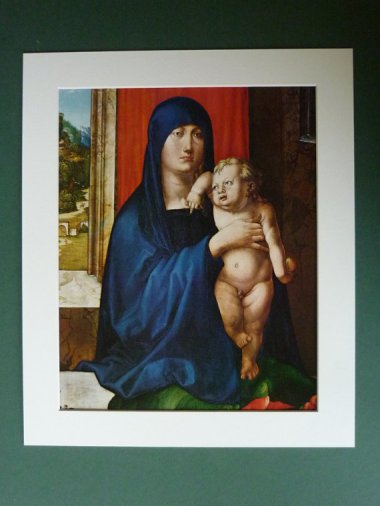 Okay, I get that this is an Albrecht Durer print, but who wants a picture of dislocated-shoulder Jesus with his middle finger up and the face of a grumpy old man? Sold by PrimrosePrints