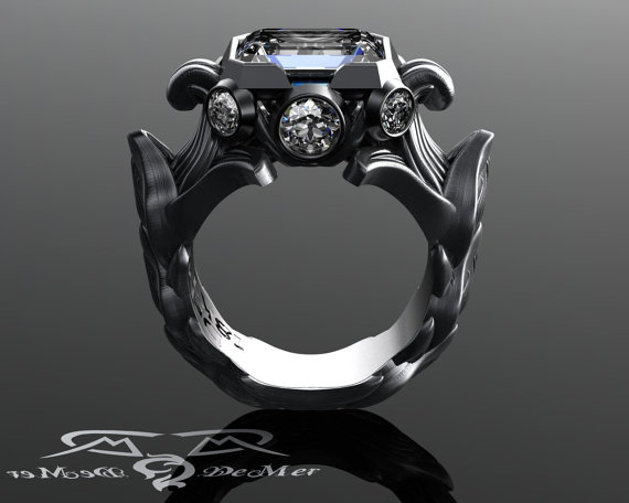5-Carat Baroque Austria Artichoke Engagement Ring