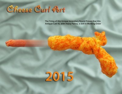 The Cheese Curl Art calendar is sure to become a collector's item