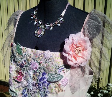 Smelly-looking $760 upcycled "wedding" dress by FashionWithness. Perfect if you're marrying a homeless person.