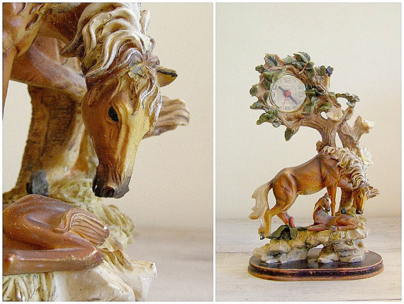 No. Just no. Vintage Woodland Clock sold by MeshuMaSH