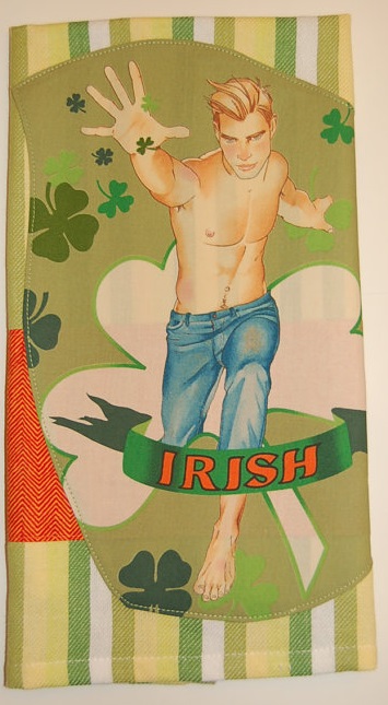 Another curveball from Etsy. Irish tea towel by HandyJan