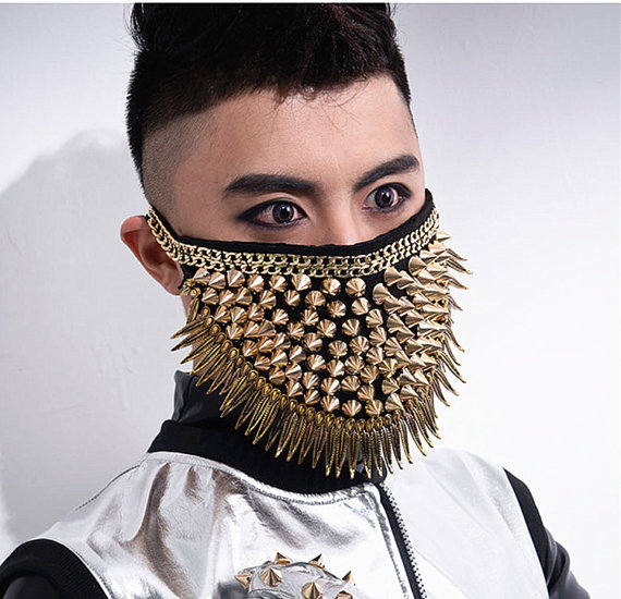 Gold Rivet Mask