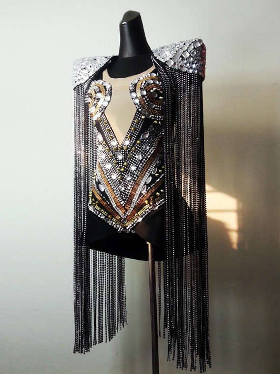 Fringed Rivets Costume