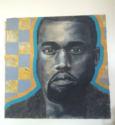 Are you a fan of Taylor Swift? How about Beck? If so, why not purchase this drawing of Kanye West with a toothache to throw darts at? By CraftingWithSoph