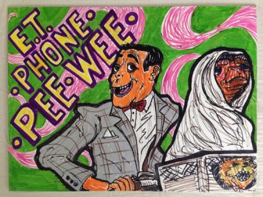 I'm assuming a very specific combination of substances inspired this particular piece of artwork. By DurbinArt, who hopefully is getting the help he needs