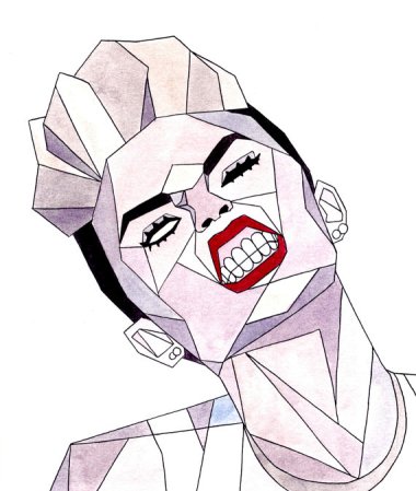 While I'm not exactly a fan of Miley Cyrus, I absolutely love the style of this art! By SurrealToons who also have the best Marilyn Monroe I've ever seen