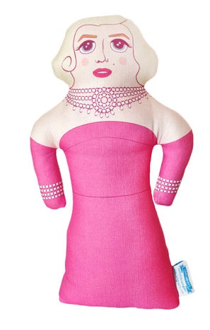 Marilyn Monroe-as-squashy-linebacker. By LateGreats