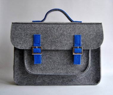 Felt briefcase by KMBaggies