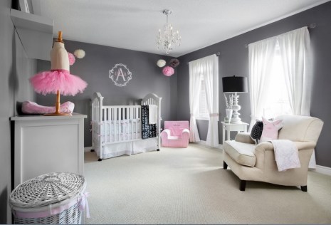 Pink and Grey nursery by Draw-me-a-Sheep-Baby-Design-Boutique photo by Lisa Petrole Photography