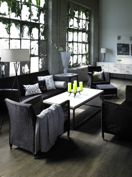 Black white and grey living room by Rupal Mamtani 