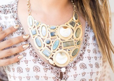 Has your mother been strength-training her neck? Then this 20-lb necklace is just the thing! By NiniqueDesigns