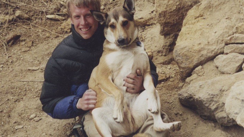 Denali the dog with Ben Knight