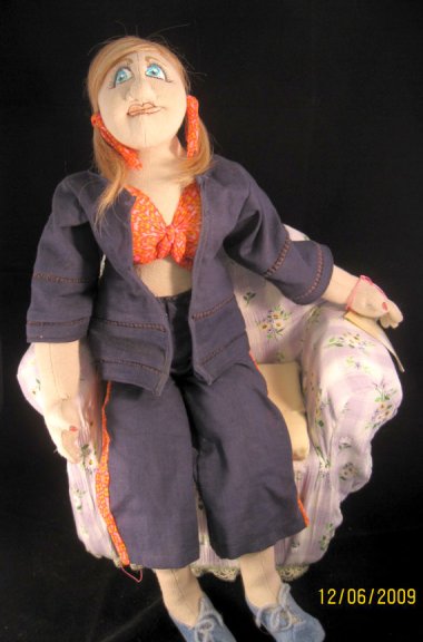 I don’t even want to think about the kinds of nightmares I would have had if this item had graced the corner of my childhood bedroom. By rebskitandkaboodle (also check out her Phyllis BBW doll if you don’t want to sleep tonight). 