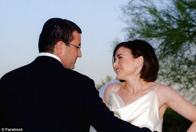 Sheryl Sandberg and Dave Goldberg on their wedding day in 2004