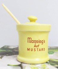 Vintage Manning's Hot Mustard Pot