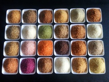 Infused sea salt sampler. We spend a lot of time and money exploring different salts. It's one of our favorite things to experiment with, and this set needs to be in my future! By Spice Expressions