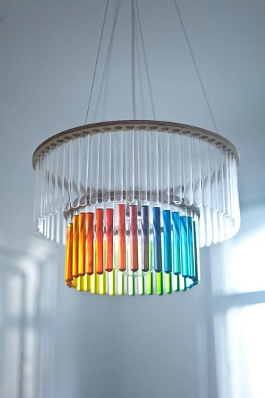 Test tube chandelier by PaniJurek