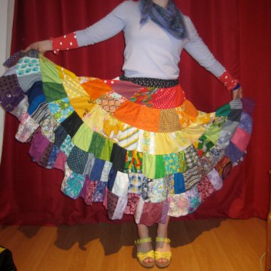 Patchwork skirt by BananaOrangeApple, who is in dire need of a gay best friend