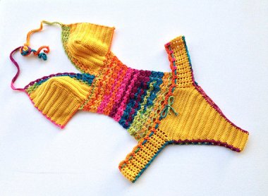 Have you ever seen one of these crocheted monokinis when they come out of the water? By SenoAccessory