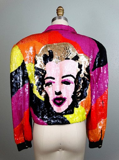This was so epic, I couldn't resist including it. OMG/WTF Marilyn Monroe jacket by Braxae