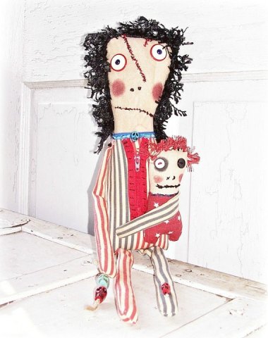 What's more patriotic than a monster doll? I' m going to going out on a limb and say pretty much anything. By FosterChildWhimsy