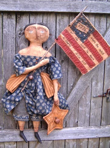 This doll does not look like she's having a very good Fourth. By Annie Beez