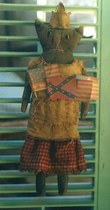 When the cat people get together with the primitive folk art people, magic happens. Black magin. By HicketyPickety