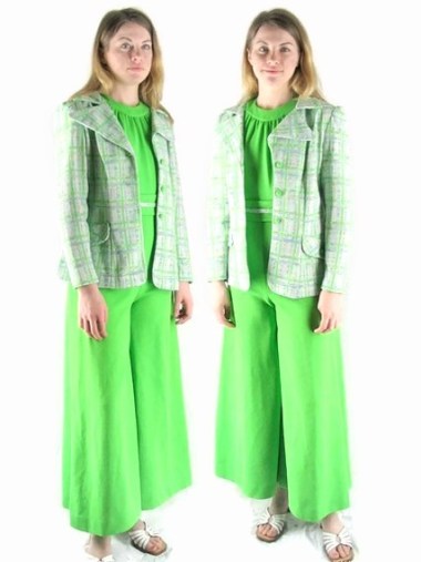 Horribl green vintage jumpsuit sold by ByTheWay