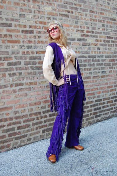 On the other hand, many, many children were produced in the sixties, in spite of the preponderance of purple suede fringe. By FrocksnFrillsVintage
