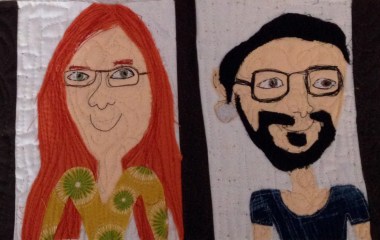 If you tried to tell me about quilted portraits, I'd think you were nuts, but these are actually very cute. By AlisOriginalArt