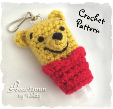 This is a hand sanitizer holder, and I am NOT going to make the obvious joke. Nope, not me. By HeartspunByWendy